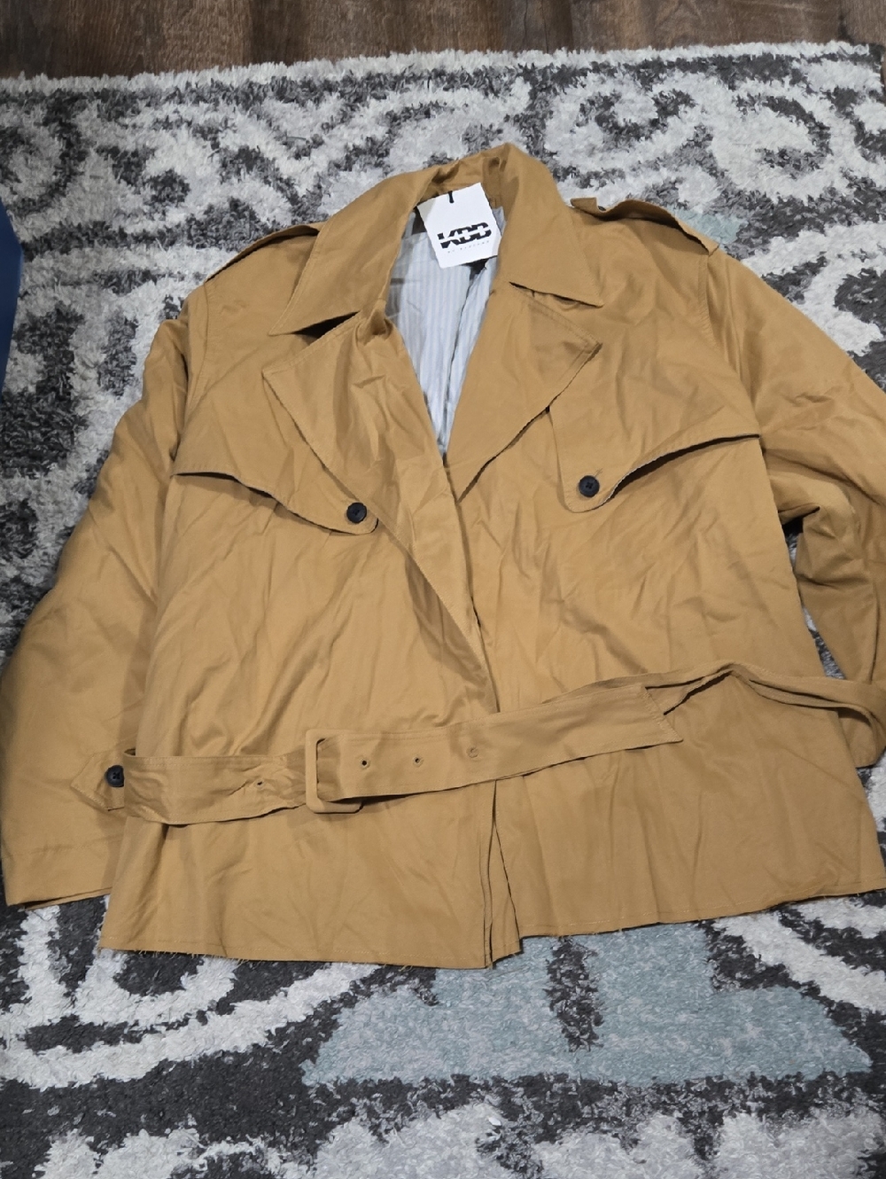 Women's Tan Trench Belted Jacket